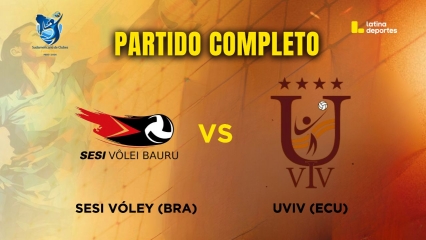 SUDAMERICANO DE VÓLEY - FECHA 02 - Sesi Vóley (Brasil) vs Club UNIV (Ecuador)