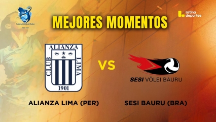 SUDAMERICANO DE VÓLEY - MEJORES MOMENTOS - SEMIFINAL - Alianza Lima (Perú) vs Sesi Bauru (Brasil)
