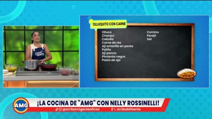 Preparamos un rico olluquito con carne con Nelly