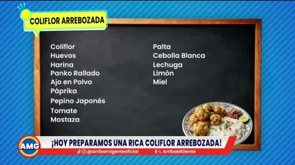 ¡Coliflor arrebozada con Nelly Rosinelli!